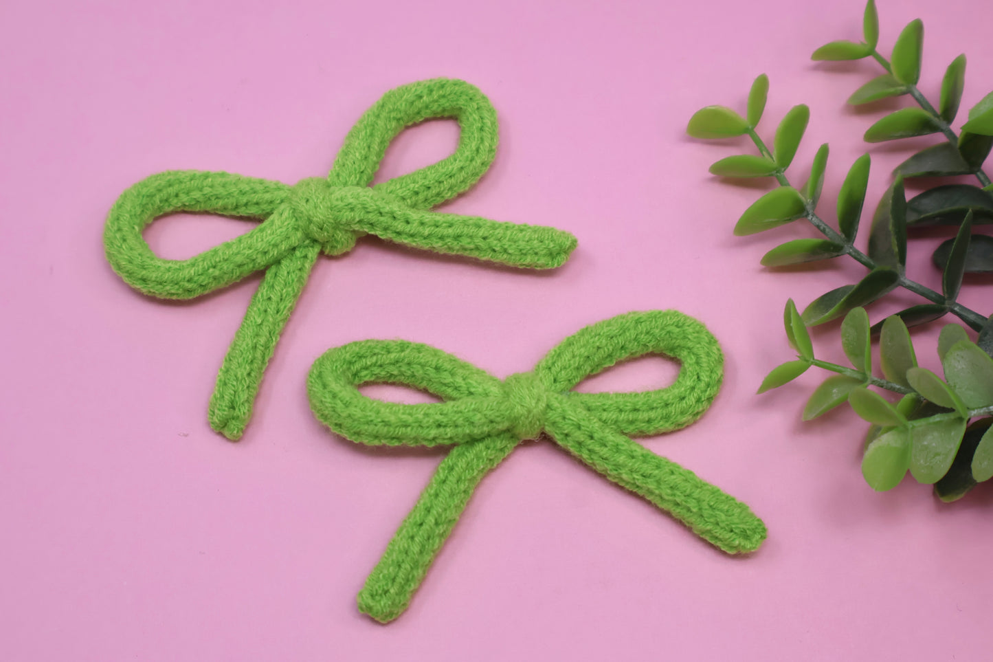 Lime Green Knit Piggy Set