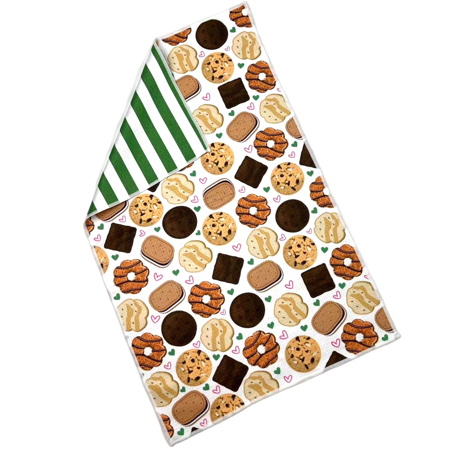 Cookie Time Reversible Waffle Weave Hand Towel