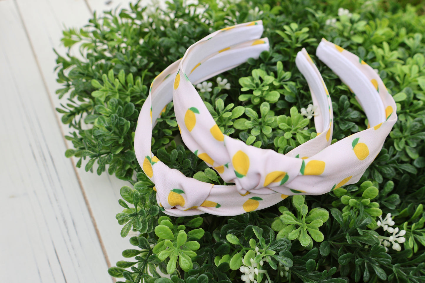 Simply Lemon Top Knot Headband