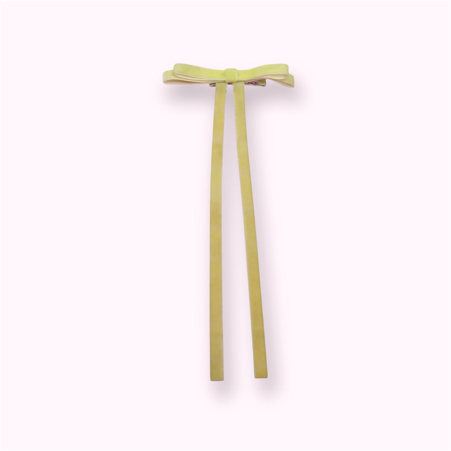 Pastel Velvet Double Layer Annie Bow (Alligator Clip Only)