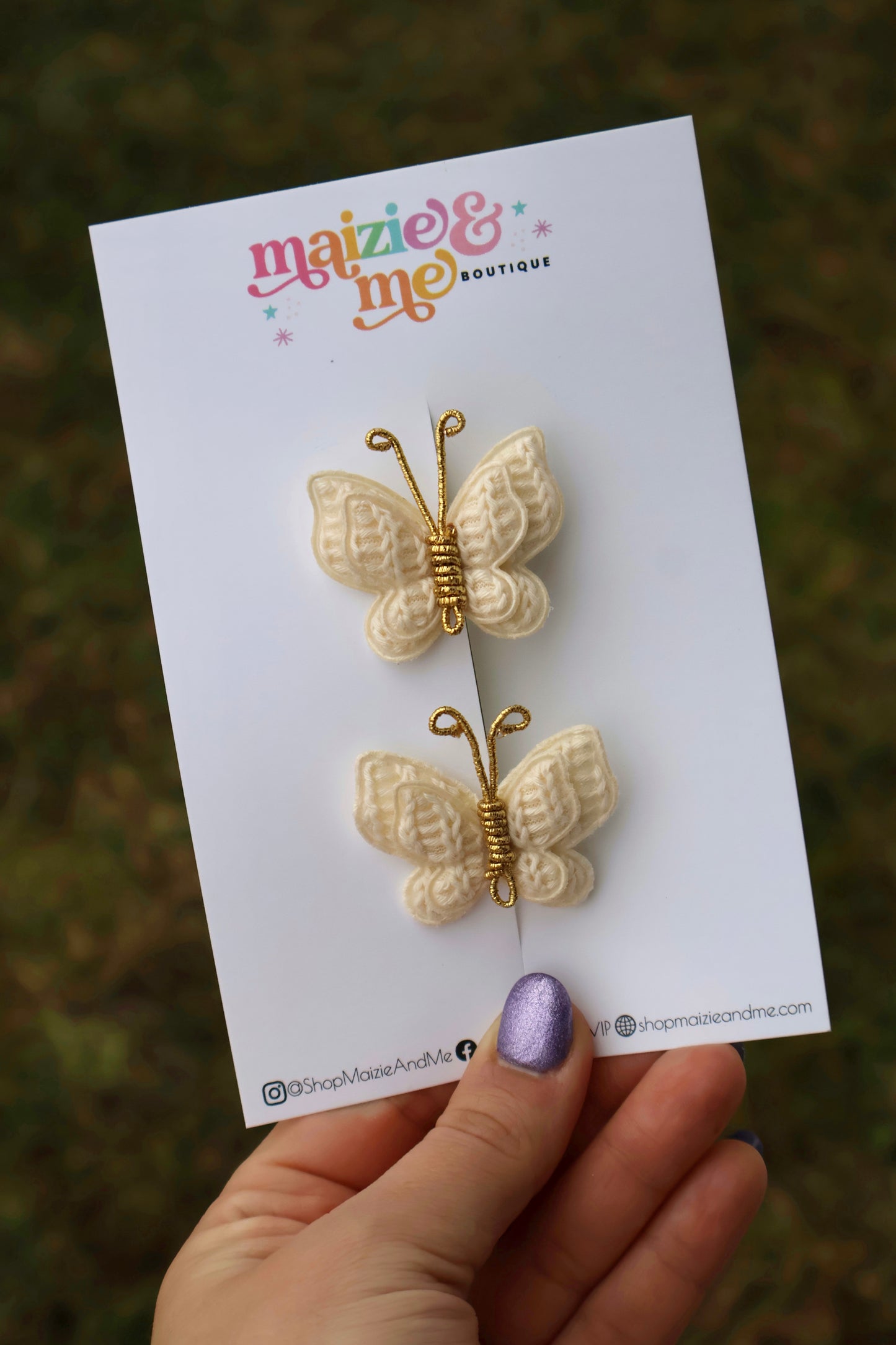 Vanilla Sweater Butterfly Piggy Set