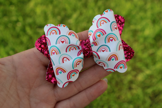 Jewel-toned Rainbows Bailey Bow