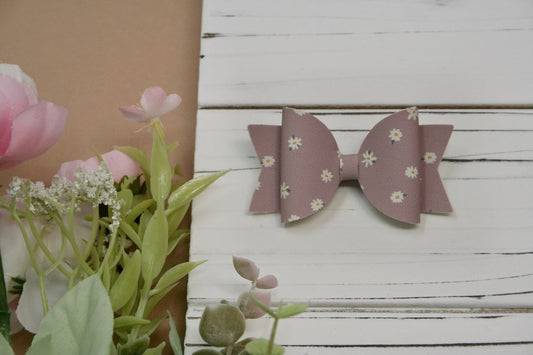 Muted Daisies Baby Ellie Bow