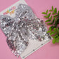 Silver Sequin Sailor Bow