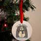 Tis the Season to be Freezin Ceramic Ornament