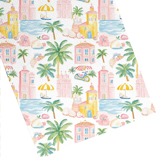 Costal Vacay Waffle Weave Hand Towel