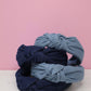 Denim Top Knot Headband