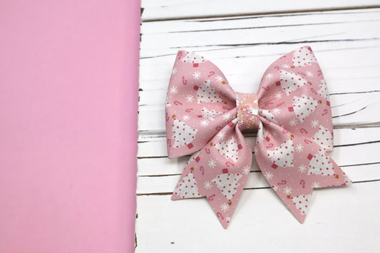 Pink Christmas Trees Maizie Bow
