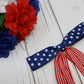 Star Spangled Double Layer Annie Bow (Alligator Clip Only)