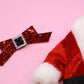 Santa Buckle Skinny Bow