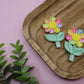 Rainbow Daisy Ribbon Piggy Set