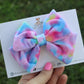 Tie Dye Melt Velvet Avery Bow