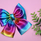 Rainbow Metallic Lily Bow (Alligator Clip Only)