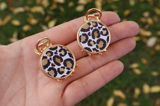 Luxe Leopard Mini Claw Clip