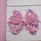 Pinkalicious Sequin Velvet Avery Bow (Alligator Clip Only)