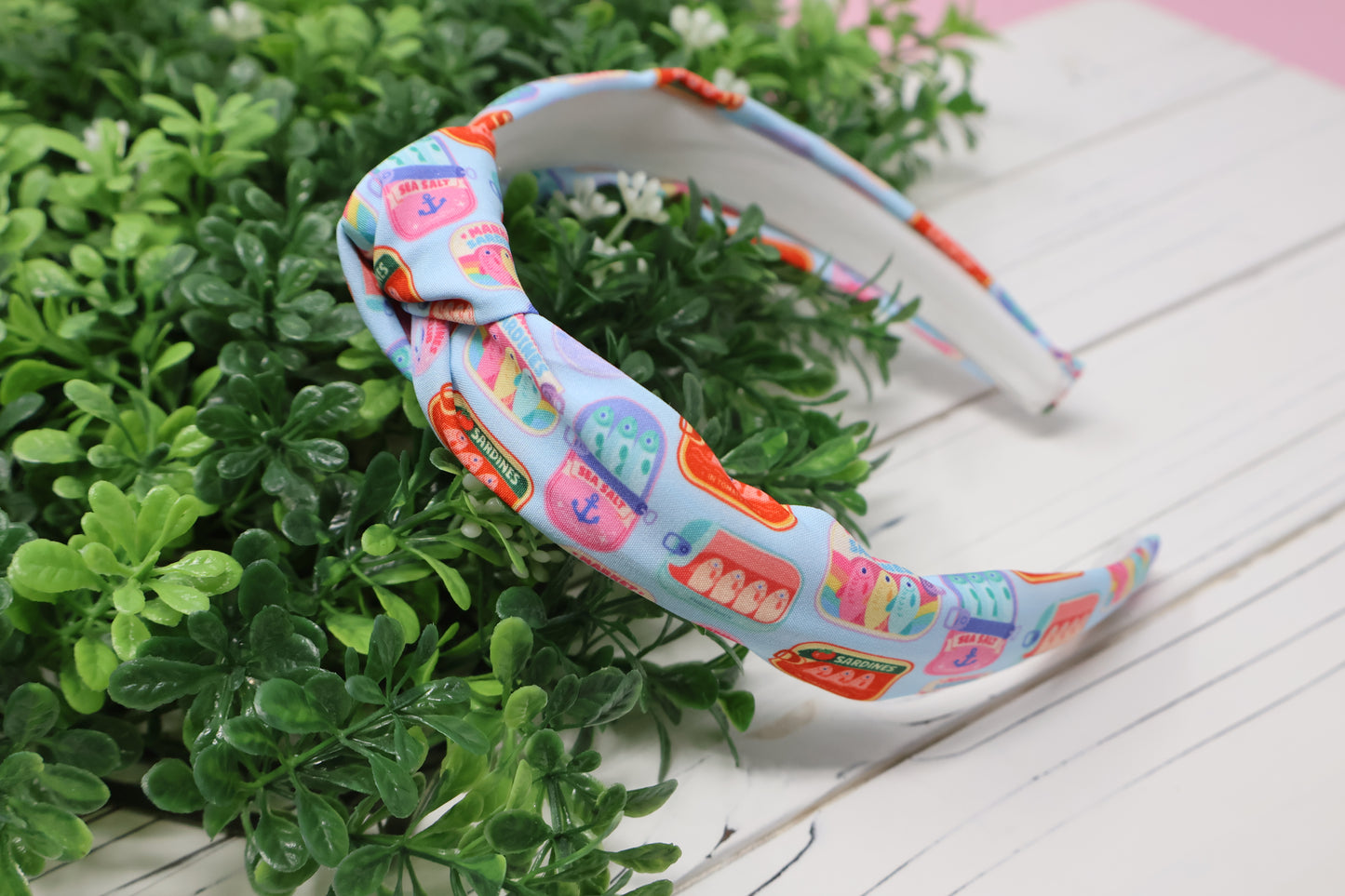 Summer Sardines Top Knot Headband