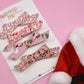 Pink Christmas Skinny Bow Set