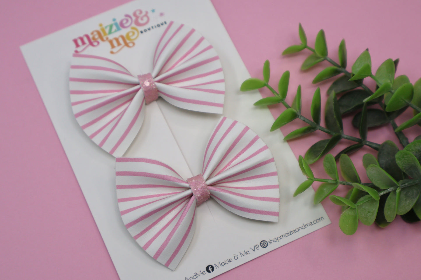 Pastel Bubblegum Striped Mini Kate Piggies