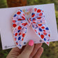 July Strawberries Small Remi Bow