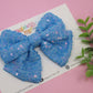 Brilliant Blue Sequin Avery Bow