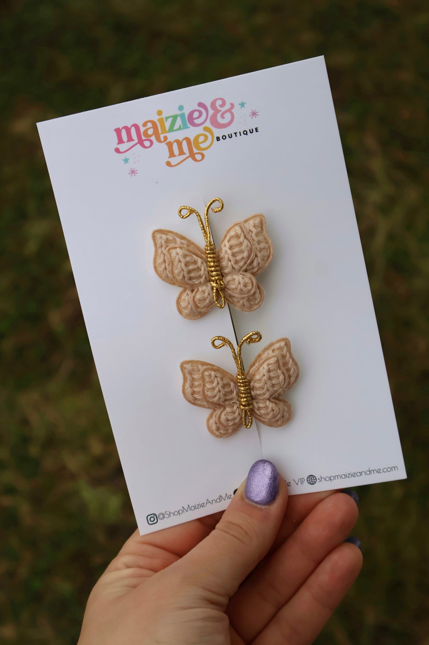 Cookie Dough Sweater Butterfly Piggy Set
