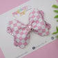Pastel Checkerboard Bailey Bow