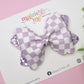 Pastel Checkerboard Bailey Bow