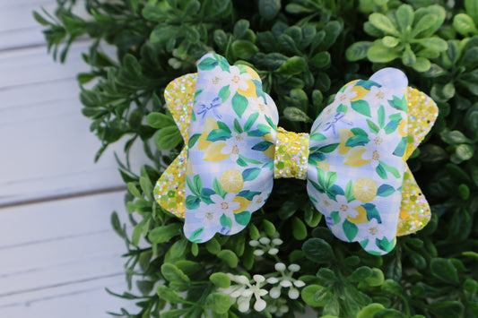 Limoncello Plaid Bailey Bow