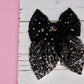 Black Sequin Sailor Bow