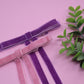 Valentine Velvet Double Layer Annie Bow (Alligator Clip Only)