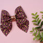 Plum Chic Leopard Large Giana Bow
