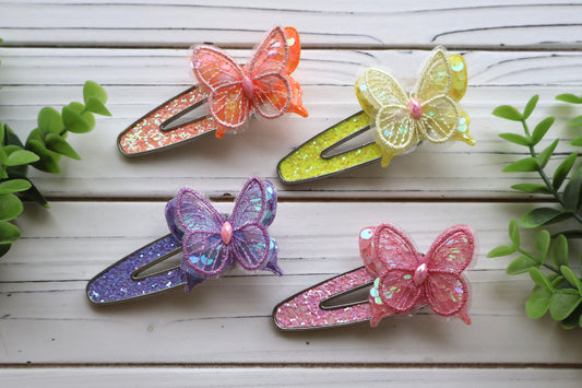 Summer Butterflies Luxe Clip