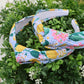 Positano Plaid Top Knot Headband
