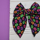 LIGHT UP Bright Pumpkins XL Remi Bow (Alligator Clip Only)