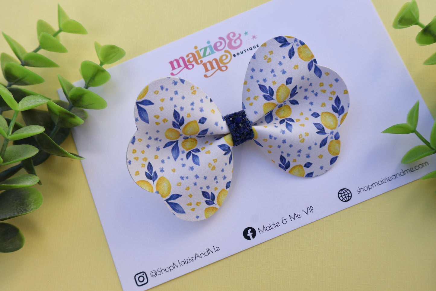 Sorrento Lemons Medium Maggie Bow