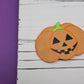 Orange Jack O’Lantern Shape Snap Clip