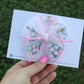 Rainbows & Flowers Small Remi Shaker Bow (Alligator Clip Only)