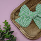 Seersucker Stripes XL Everly Bow