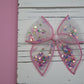 Rainbow Sprinkles Small Remi Shaker Bow (Alligator Clip Only)