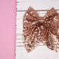 Rose Gold Sequin Sailor Bow