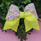 Neon Rainbow Leopard Print Callie Bow