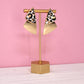 Leopard Luxe Geometric Triangle Luxe Earrings