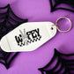 Skeleton Wifey Motel Keychain