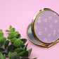 Lavender Darling Daisies Compact Mirror