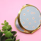 Sky Blue Darling Daisies Compact Mirror