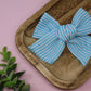 Seersucker Stripes XL Everly Bow
