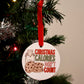 Christmas Calories Don’t Count Ceramic Ornament