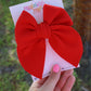 Red Felt Large Remi Bow