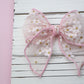 Glitter Daisies Tulle Medium Remi Bow (Alligator Clip Only)