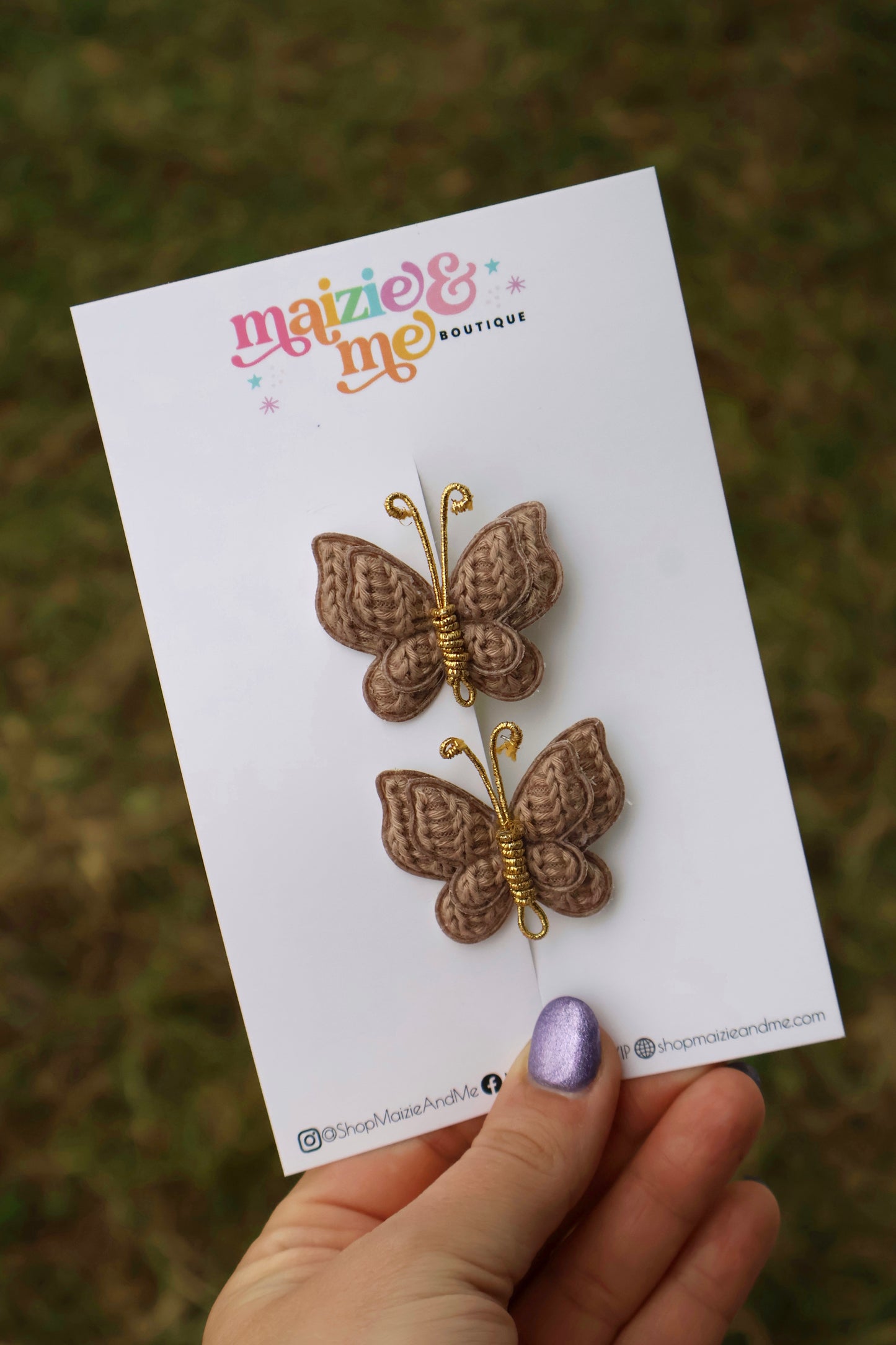 *SLIGHTLY FLAWED* Cocoa Sweater Butterfly Piggy Set